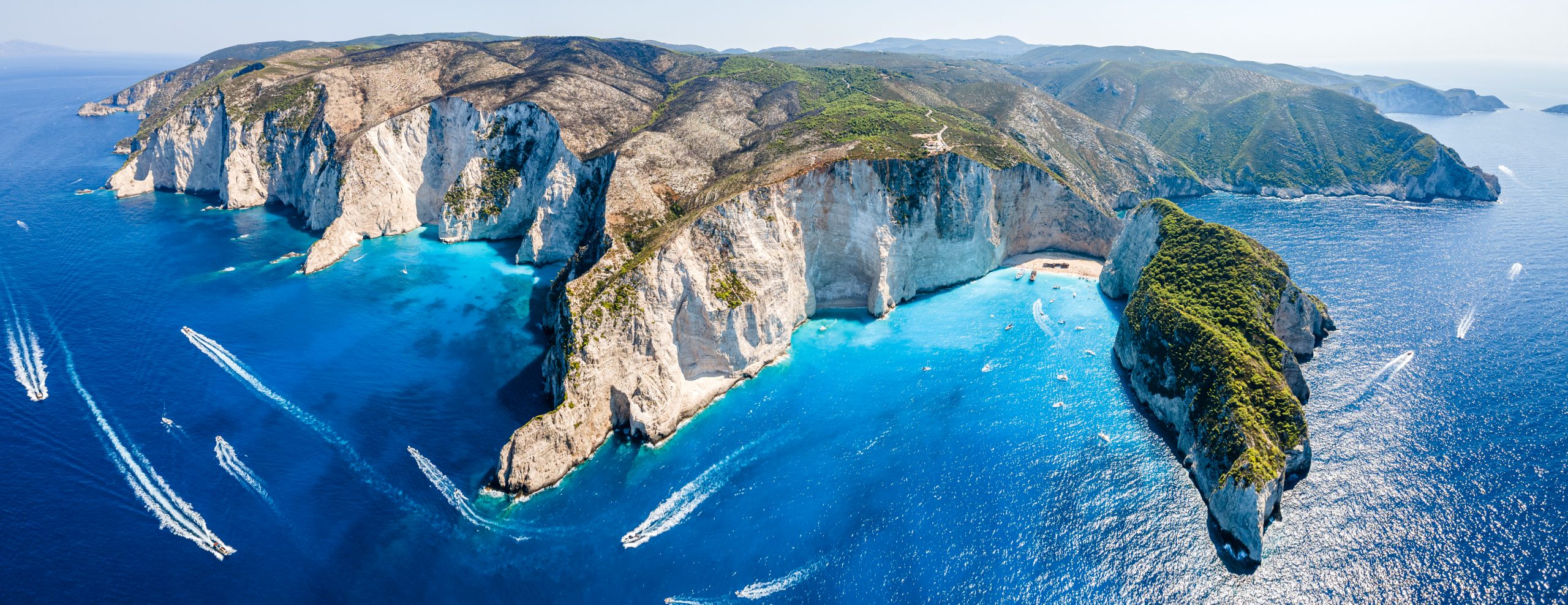 best areal view of shipwreck navagio beach