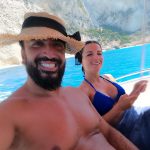 happy customers enjoying their private boat trip in zakynthos