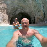 clients enjoying a swim in the crystal clear waters of zakynthos